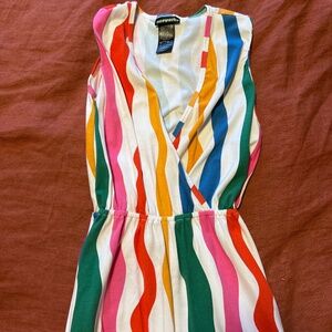 Nooworks rainbow wavy jumpsuit size xs